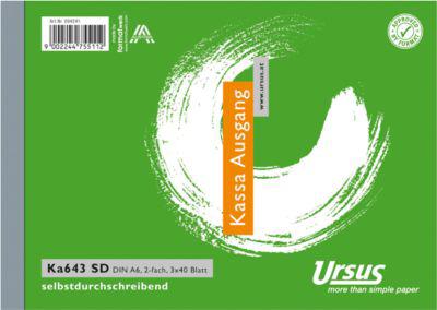 Kassa Aus A6 quer 3x40 Blatt