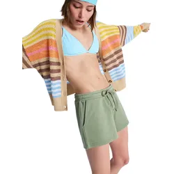 Roxy Damen Jogger Shorts Surf Stoked Oil Green - L - L