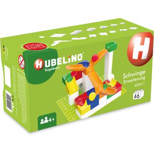 HUBELINO Murmelbahn-Erweiterung 420411 Schwinge, ab 4 Jahre, mit 44 Bauteilen und 2 Kugeln