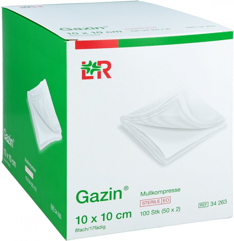 Gazin Kompressen 10x10cm 8fach steril