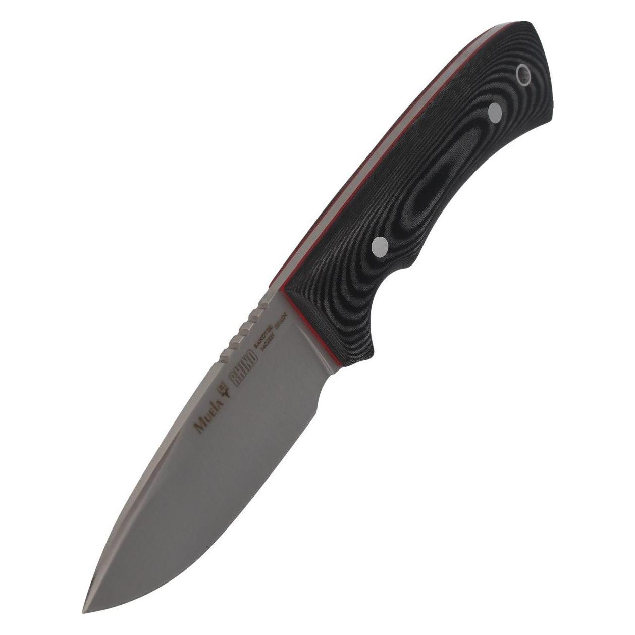 Muela Full Tang Schwarzes Micarta-Messer, Satin (53366617)