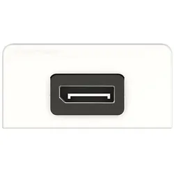 Kindermann Konnect Design Click Half Size DisplayPort 90°, Videokabel, Weiss
