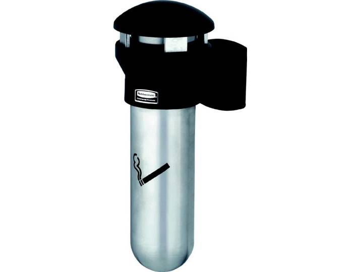 Rubbermaid Aschenbecher Wandascher Infintiy schwarz/silber