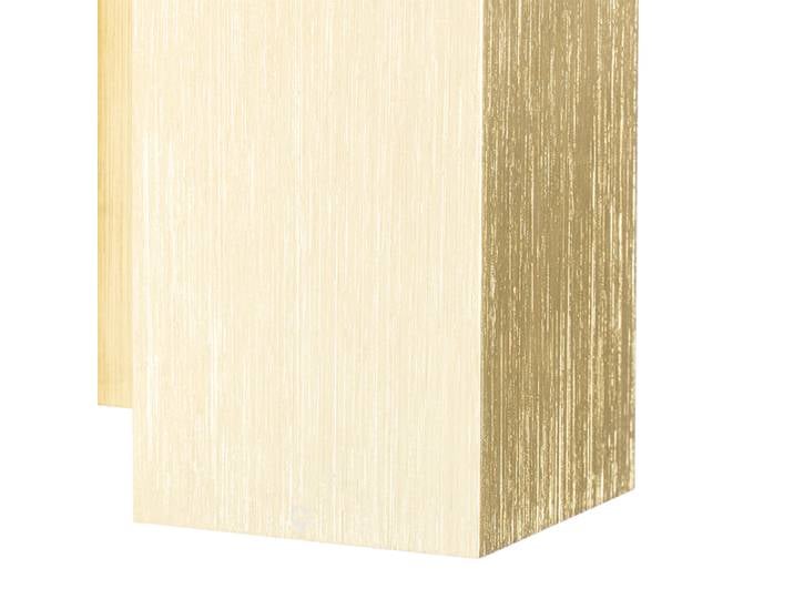 Applique murale moderne dorée carrée 2 lumières - Sandy