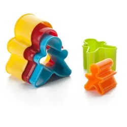 Satz Ausstechformen, 5 Stk., bunte Männchen