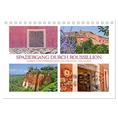 Spaziergang durch Roussillon (Tischkalender 2026 DIN A5 quer), CALVENDO Monatskalender
