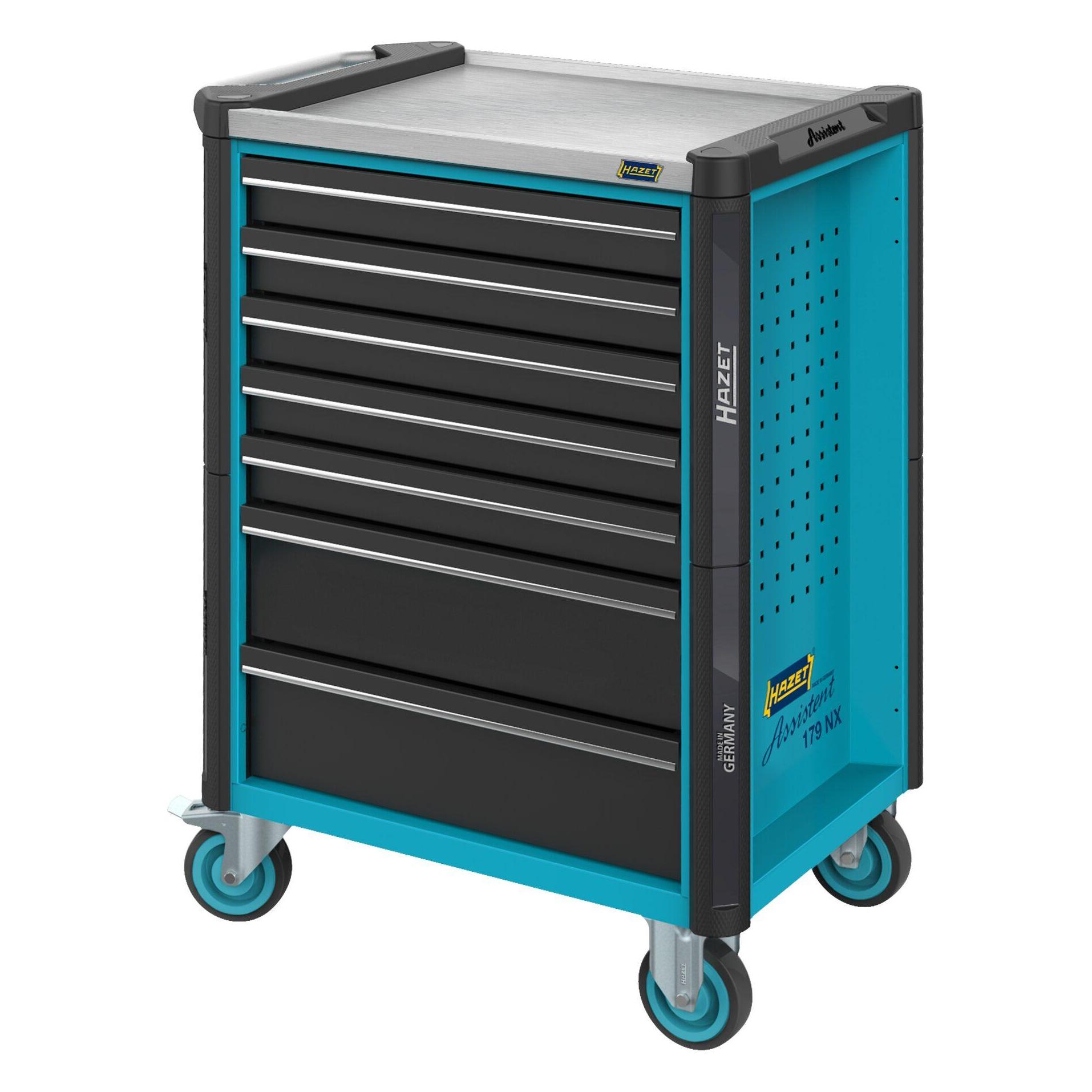 Hazet Werkstattwagen Assistent 179NX-7/137 Schubladen, flach: 5 x 81 x 522 x 398 mm Schubladen,... (179NX-7/137)