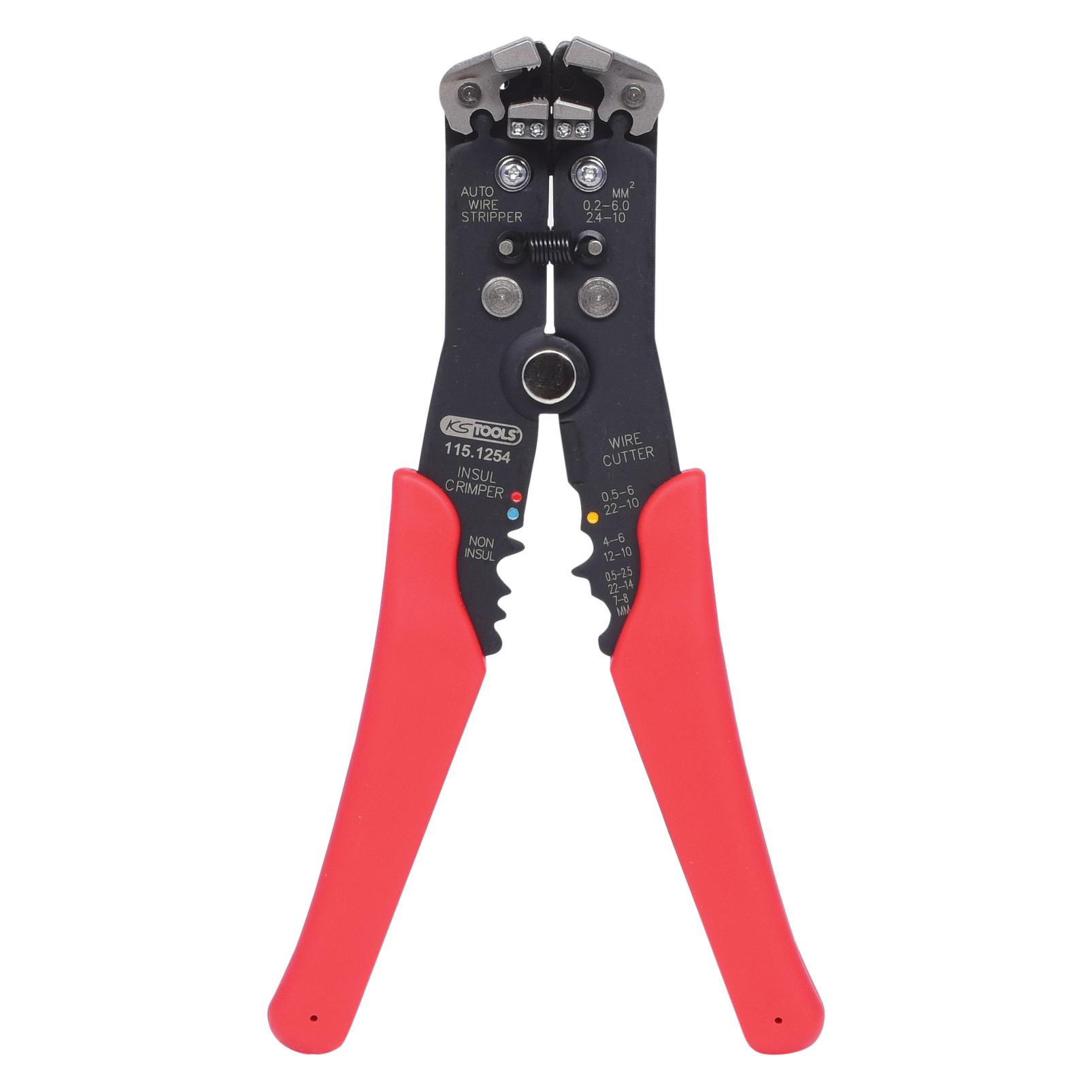 KS Tools Automatik-Abisolierzange,0,2-6mm (210 mm) (115.1254)