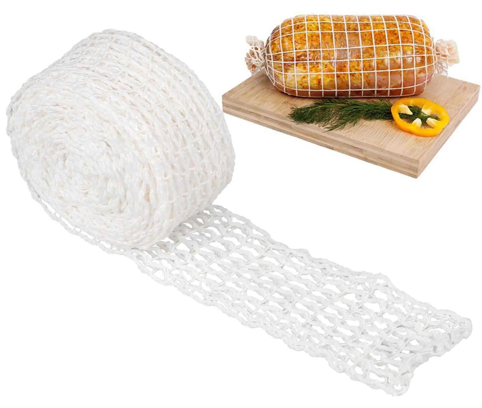Dripio Elastisch Vleesnet 3 meter, 18 mazen, diameter 16 cm, geschikt voor ham en gevogelte