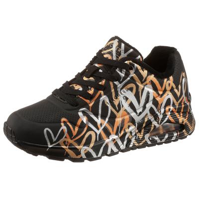 Skechers "UNO - METALLIC LOVE" Freizeitschuh, Halbschuh, Schnürschuh mit trendigen Metallic-Print