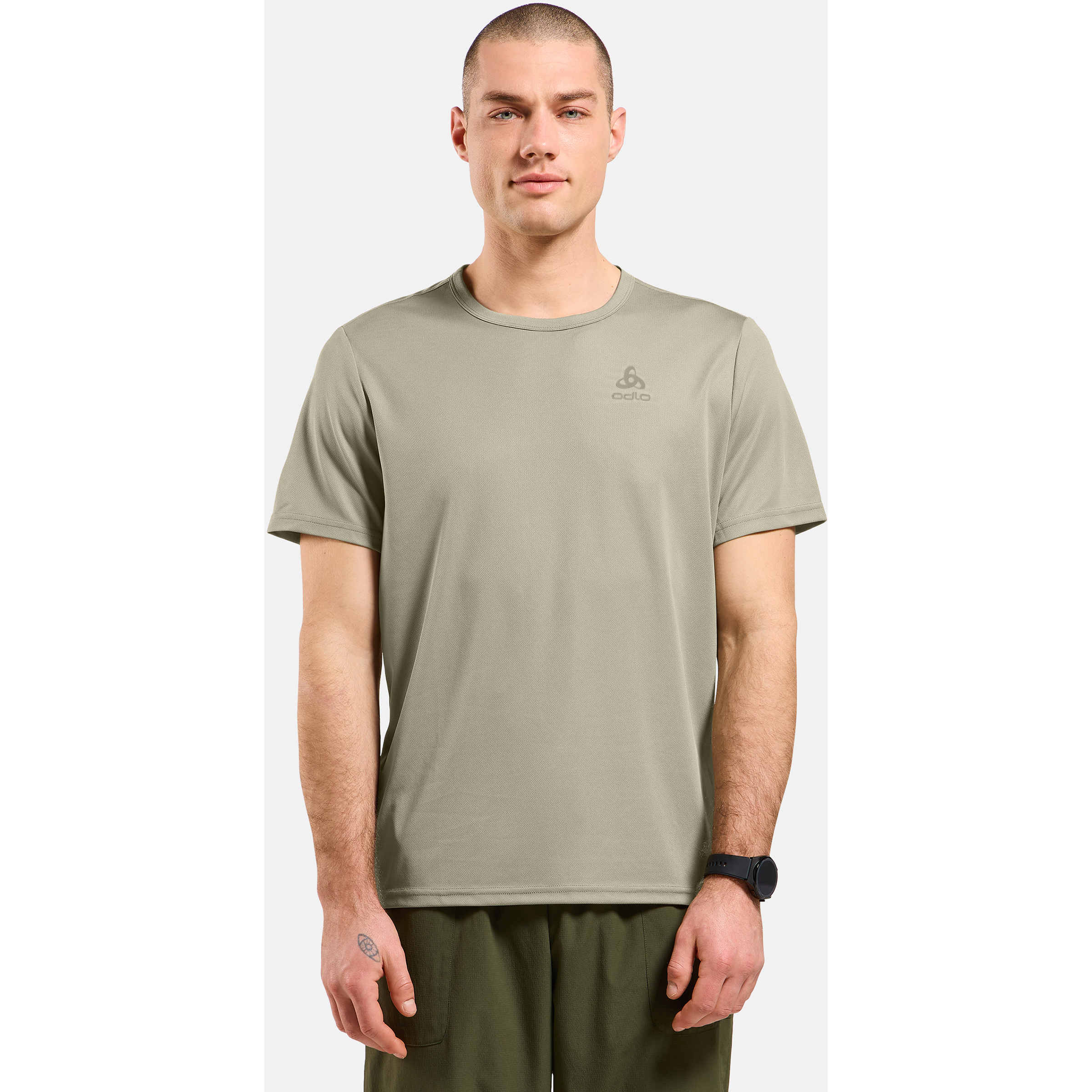 Odlo Cardada Crew Neck Herren T-Shirts beige Größe M Camping Atmungsaktiv