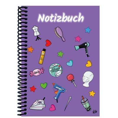 A 4 Notizbuch Manga Items, lila, blanko