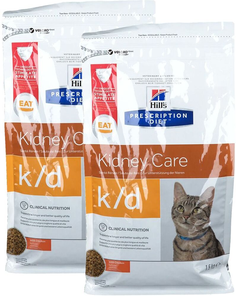 Hill's Prescription Diet Prescription Diet k/d Feline Nierengesundheit 2x1,5 kg Pellets