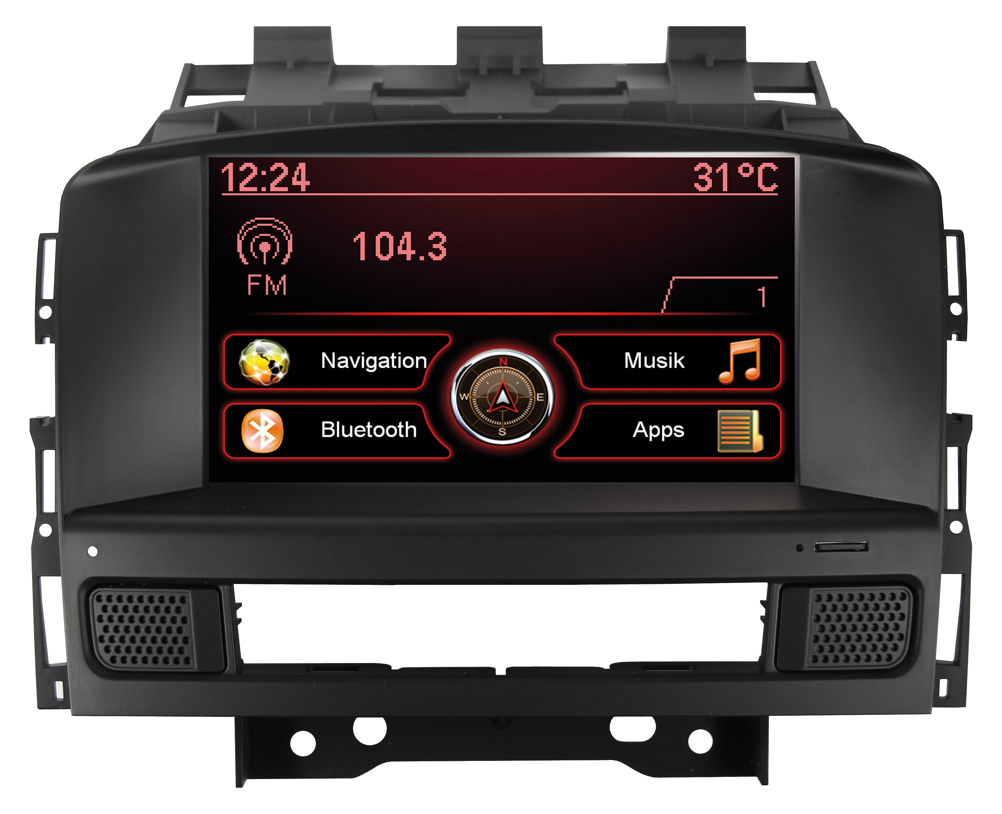 ESX VN709-OP-ASTRA, Schwarz, CD, DVD, CD-RW, CD-R, DVD+RW, DVD+R, DVD-R, DVD-RW, Windows CE 6.0, Opel Astra J (2009 - 2015) Cascada (2013 - 2019, 17,8 cm (7"), 800 x 480 Pixel