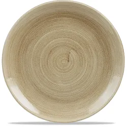 Churchill Stonecast Patina Antique Taupe Teller Flach Coup 26cm