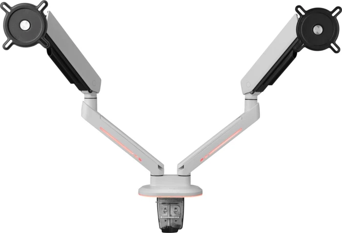One for all Universeller Gaming Dual Monitorarm (DM8220) (weiß, RGB)