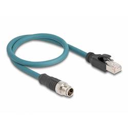 Delock 60077 RJ45 / M12 Netzwerk Adapter Kabel S/FTP 0.50 m Türkis Geschirmt 1 St.