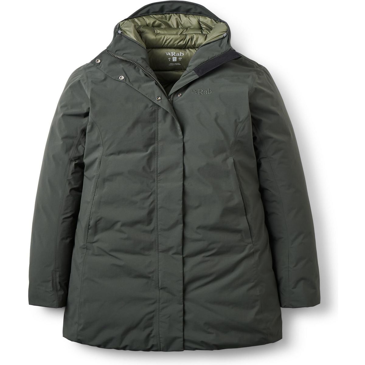 Rab Valiance Parka Wmns dark army (DAY) 14 QDC-06-DAY-14