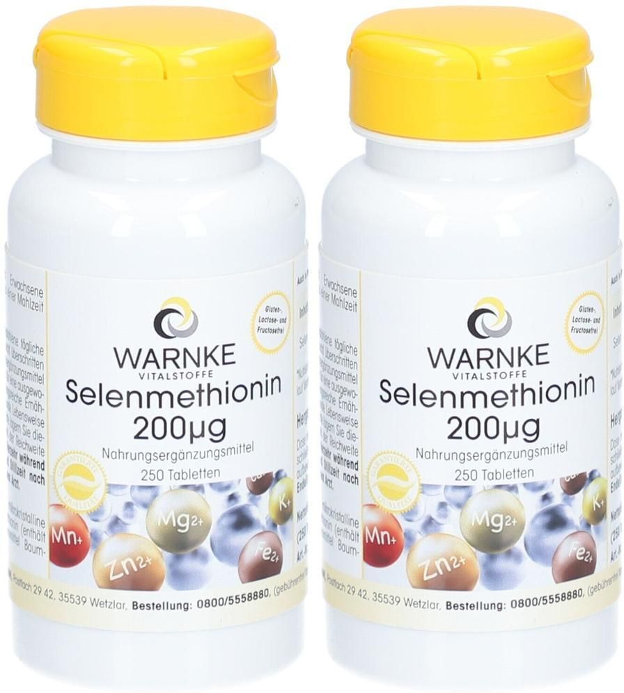 WARNKE Selenmethionin 200 µg Tabletten 2x 2x250 St
