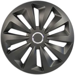 Cartrend Radzierblende Fox schwarz 4er Set