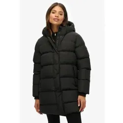 Superdry für Damen. W5012003A Schwarzer Sportmantel (XXS), Lässig, Polyester