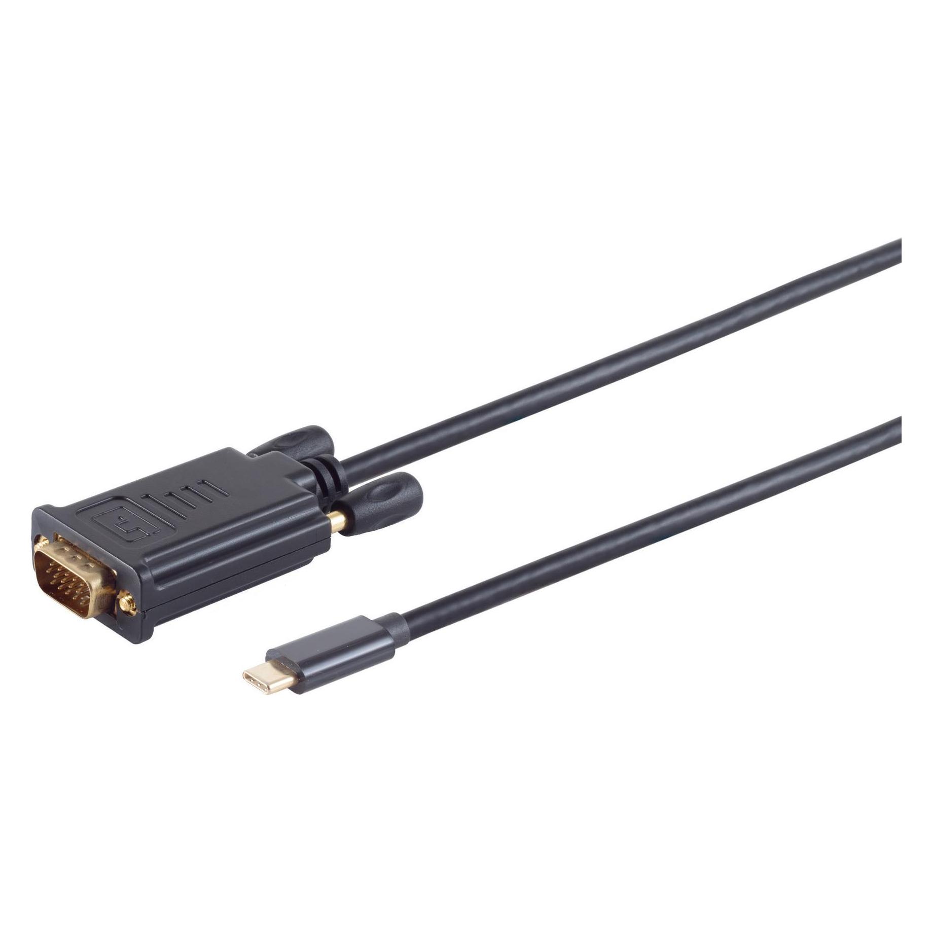 Shiverpeaks USB Kabel USB C-Stecker auf VGA Stecker 1,8m (1.80 m) (10-59185)
