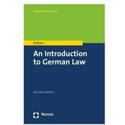 An Introduction to German Law, Fachbücher von Gerhard Robbers