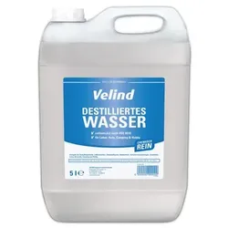 Destilliertes Wasser Velind 5 L Achtung Abgabe nur per 3er VE