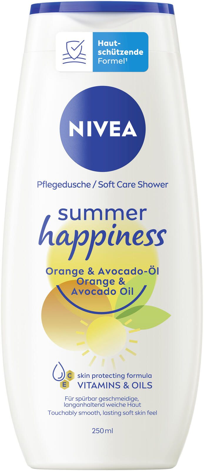 NIVEA summer happiness Orange & Avocado Öl Duschcreme 250,0 ml 81077