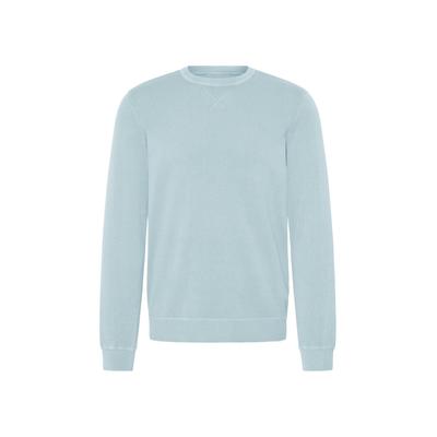 Strickfleece-Pullover BLEND "Strickpullover BHAddo", Herren, Gr. 3XL, blau (faded denim), Obermaterial: 100% Baumwolle CO., Pullover