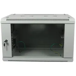 Allnet 19 Wandgehäuse 12HE B600 / T450mm zerlegt(Flat Pack) *lichtgrau* SMA-Serie (12 HE, 19 Zoll Rack), Serverschrank, Grau