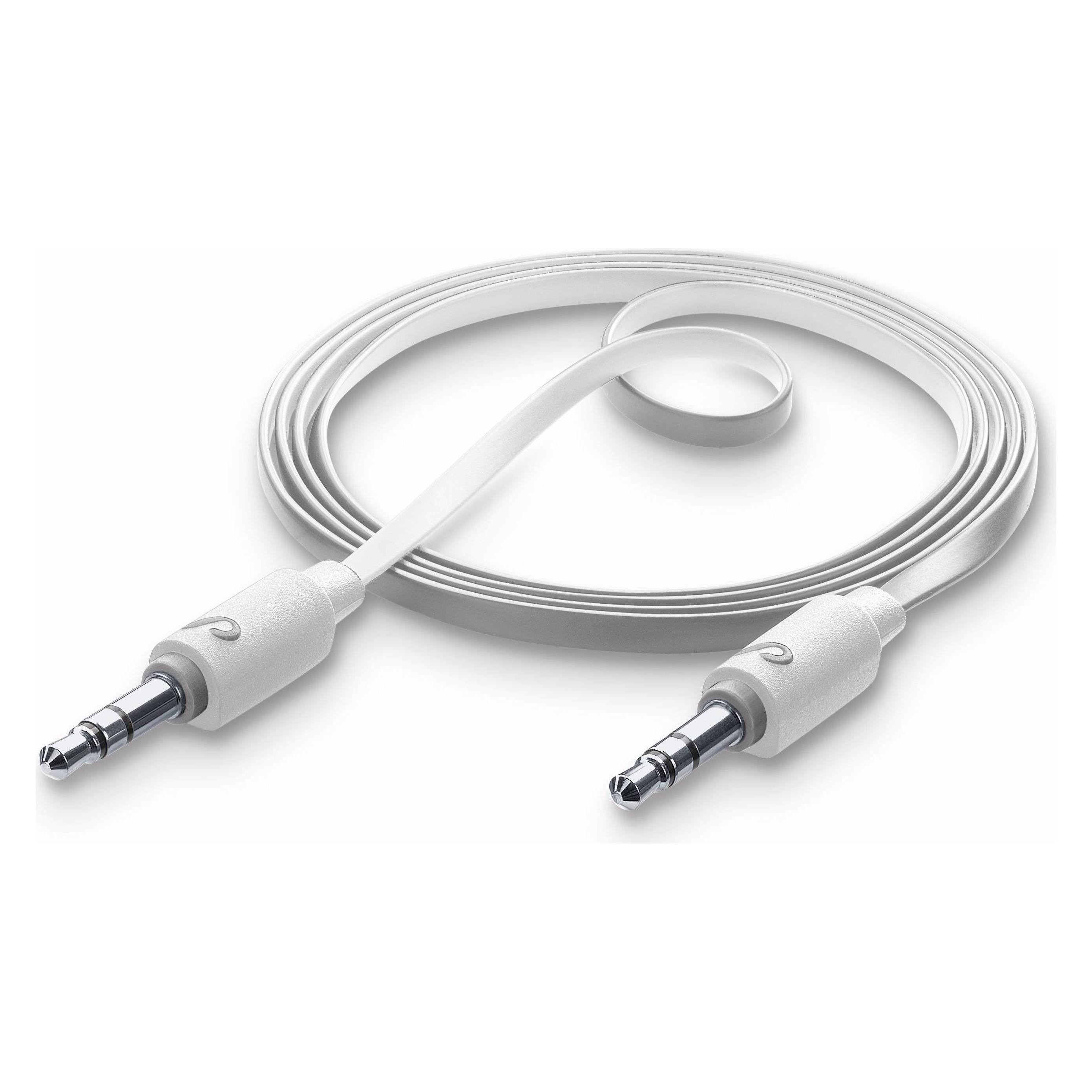 Cellularline Aux Music - Universal Jack 3.5mm (1 m, AUX Kabel) (AUXMUSICW)