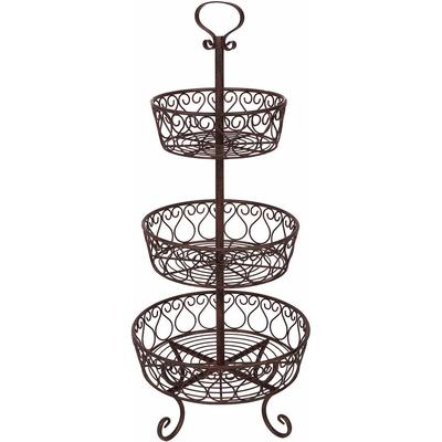 Dekoschale AMBIENTE HAUS "Antik II", braun, B:35cm H:80cm T:35cm, Eisen, Dekoschalen