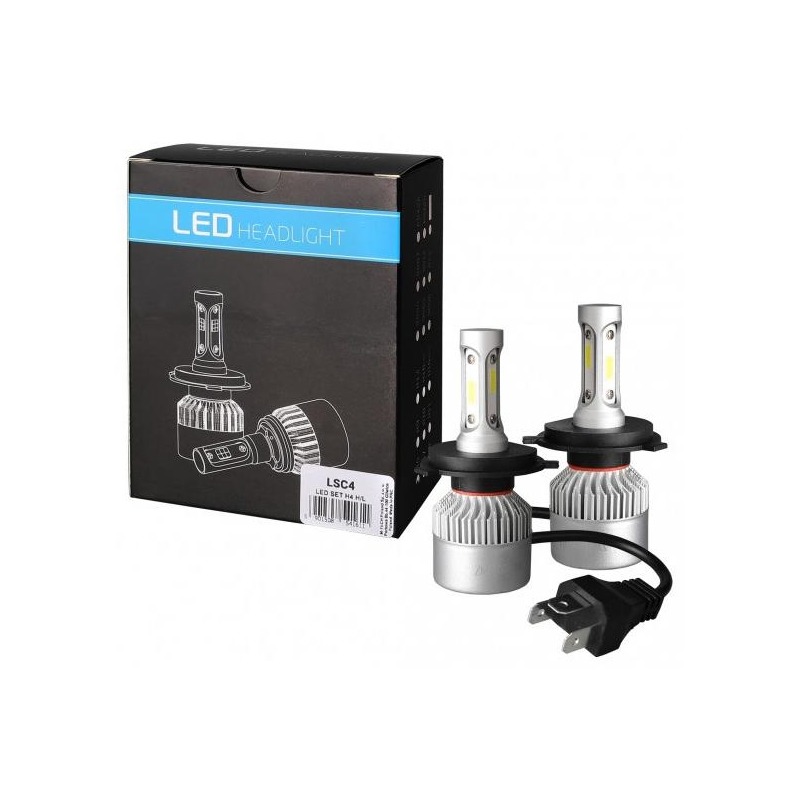 1Tek Origine Pack 2 ampoules H4 à LED 12V culot P43T 8000 lumens 6500K