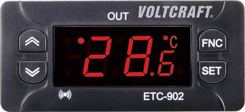 VOLTCRAFT ETC-902 Temperaturregler NTC, PTC -30 bis 99°C Relais 10A (L x B x H) 58 x 77 x 34.5mm