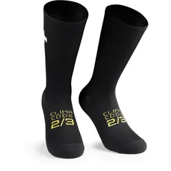 Assos Spring Fall Socks P1 Radsocken für Frühling & Herbst - black series - 0