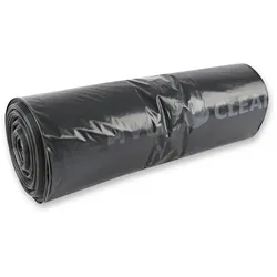 HYGOCLEAN Müllsäcke 160 L aus LDPE Schwarz 80 my 90x120 cm 4x20 Stück Müllbeutel Mülltüten Müllsack