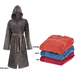 Esprit Stonewash Bademantel red M