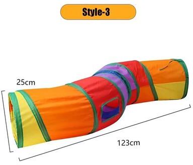 Inspired Finds AdventureTunnel Foldable Cat Tunnel Maze Toy For Interactive Indoor Play t tunnel (31.5x19.7in)
