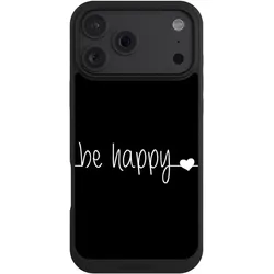 Nivocase Handyhülle für Apple iPhone 18 Pro Max Hülle NIVOpure Case Schwarz Glück Sprüche Statement (Apple iPhone 18 Pro Max), Smartphone Hülle, Schwarz