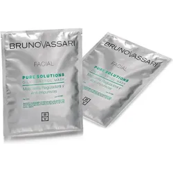 Bruno Vassari, Gesichtsmaske, Pure Solutions Teebaumöl beseitigt Unreinheiten Peel-Off Maske für das Gesicht - 6 Stück, 3 (30 g)