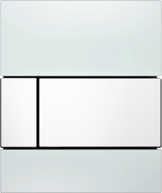 TECEsquare Urinal Betätigungsplatte 9242800 Glas weiss