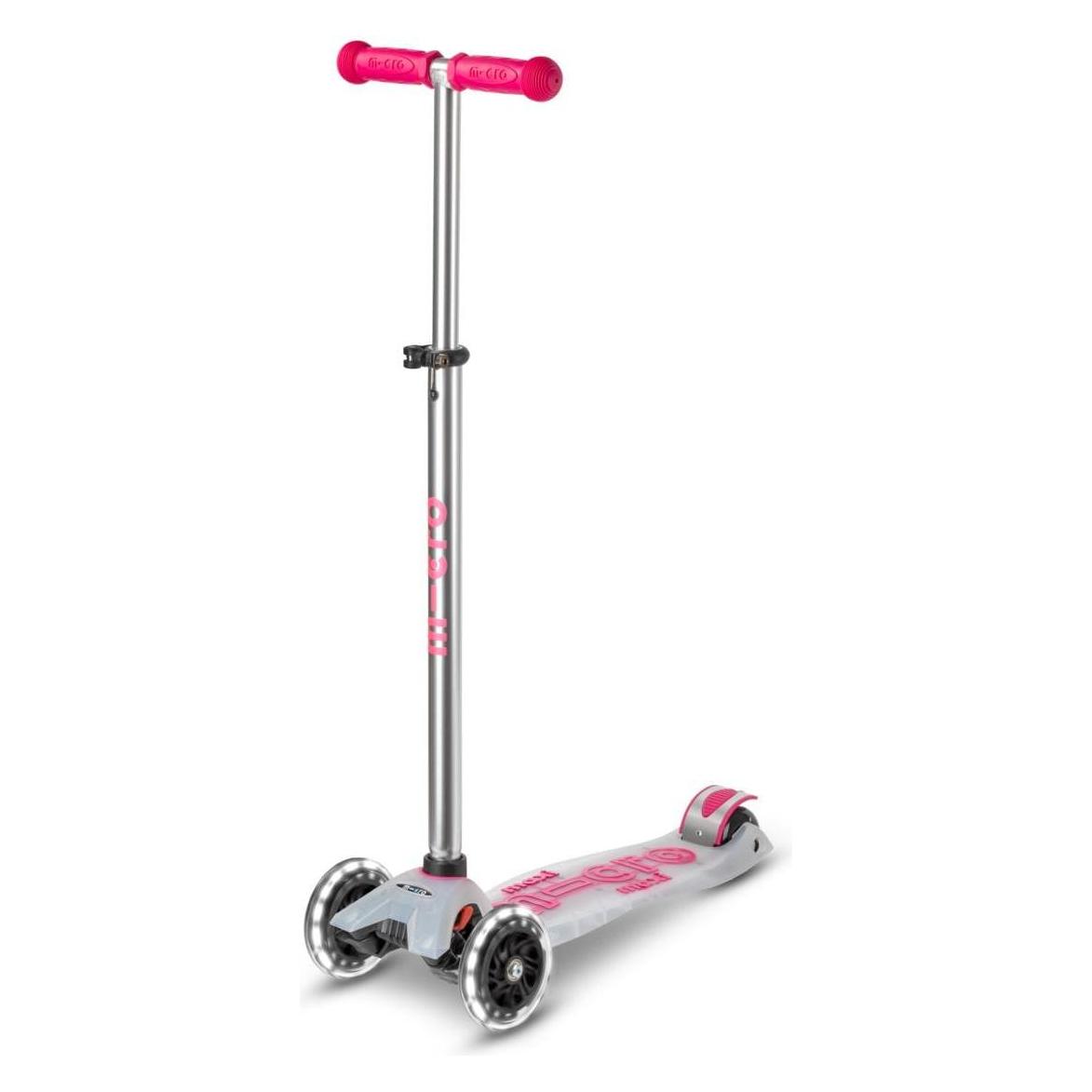Micro Stuntscooter Deluxe Flux LED Pink (MMD139)