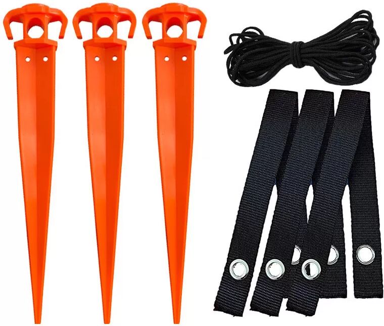 INF Kit de tuteurage pour jeunes arbres, tuteurs de soutien pour arbres de jardin Orange