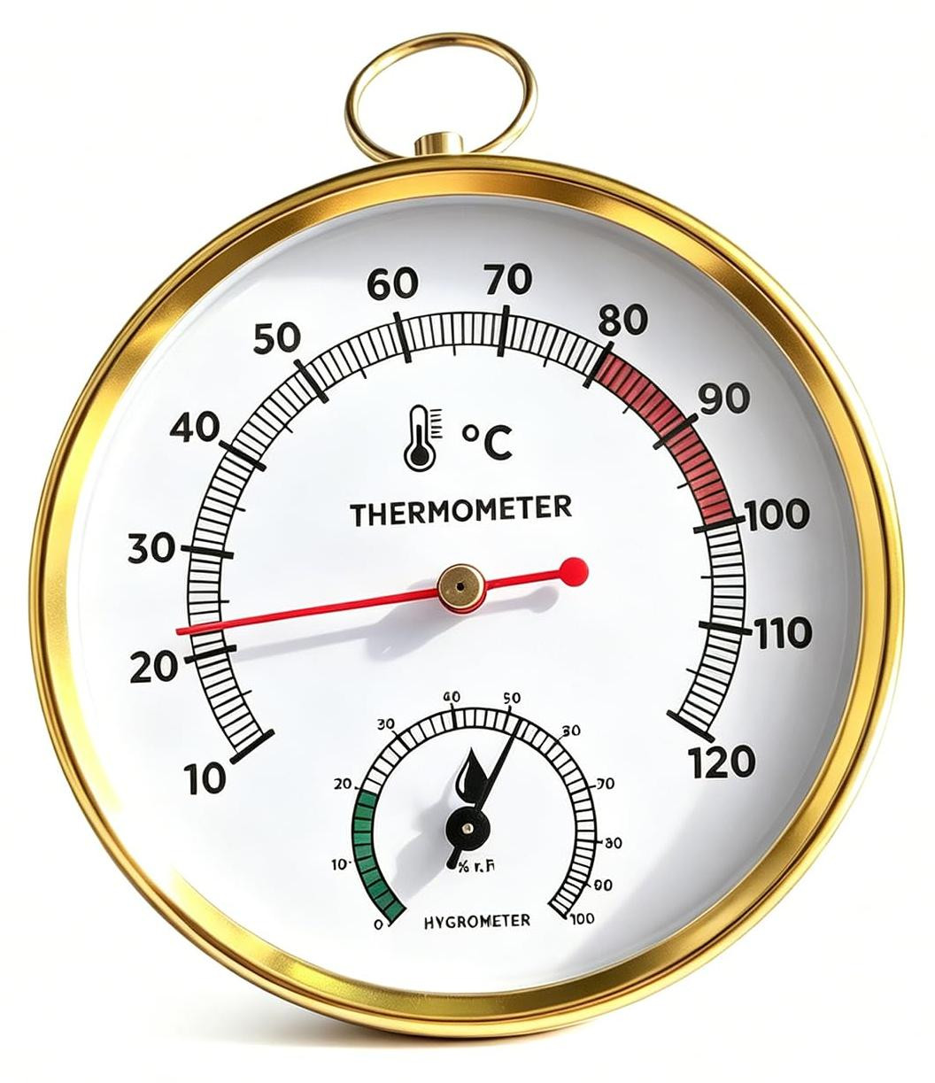 Selius Saunathermometer en Hygrometer 2-in-1 voor wandmontage