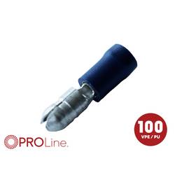 ACV 340025-2-0-p Rundstecker Stift-Ø: 5.0 mm Vollisoliert Blau 1 St. Piece