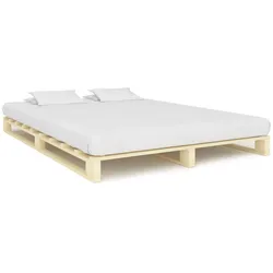 vidaXL Palettenbett Massivholz Kiefer 160×200 cm