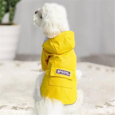 United PawShield Full Coverage Waterproof Dog Raincoat With Hood For Small Dogs yellow s