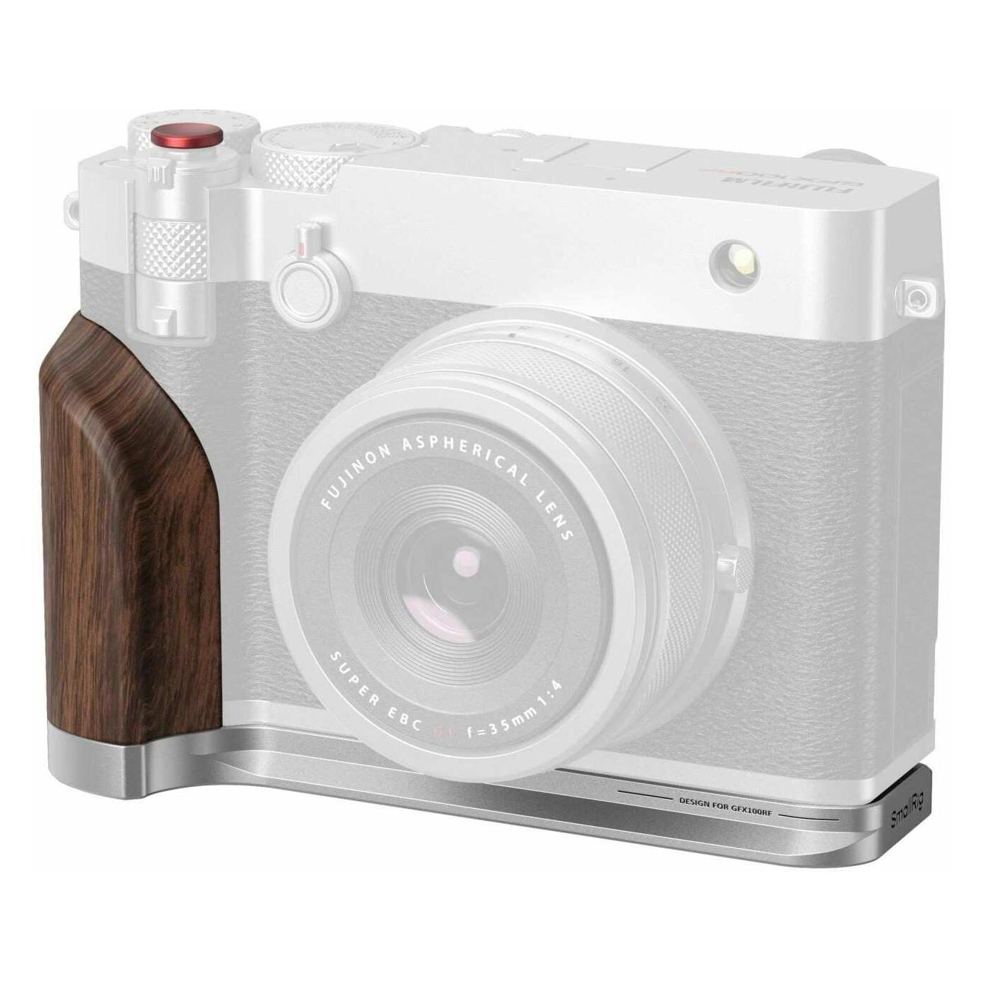SmallRig L-Winkel mit Holzgriff für FUJIFILM GFX100RF Silber (5265)