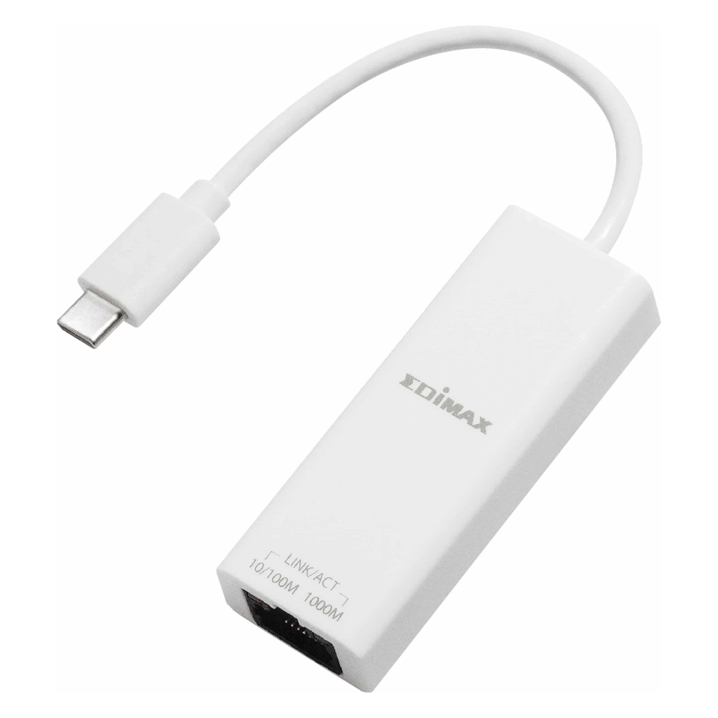 edimax USB 3.2 Type C -> Gigabit Ethernet Adapter (USB 3.2, RJ45 (1x)) (EU-4306C)